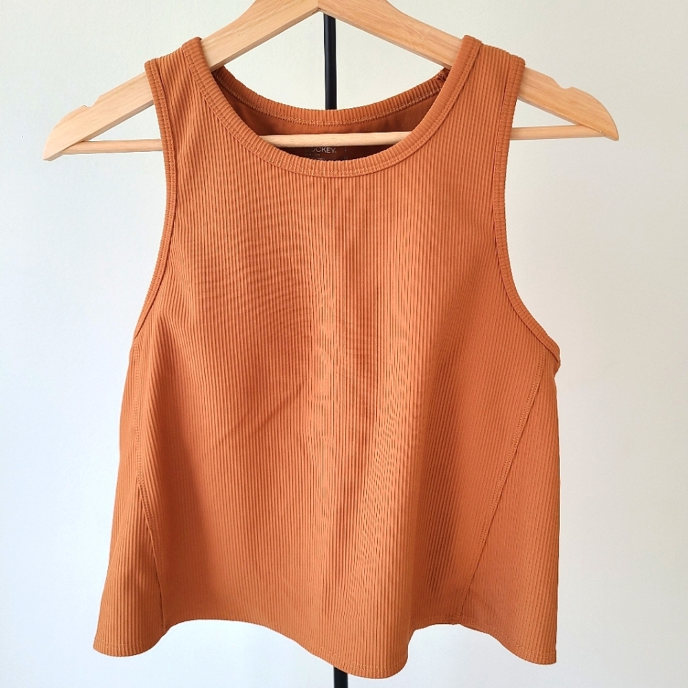 JOCKEY Athletic Tank Top, Large, Caramel
